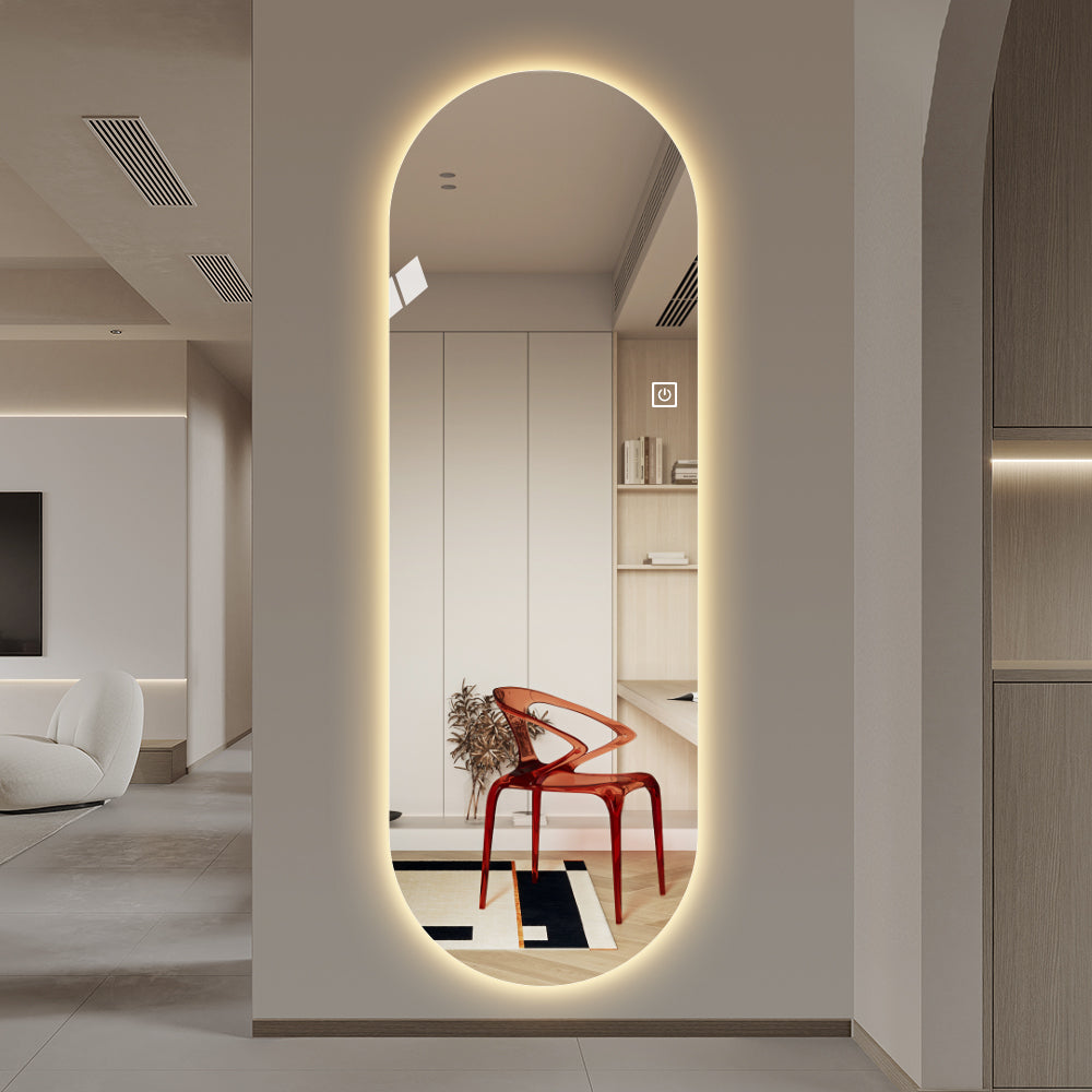 Frameless Full Length Mirror