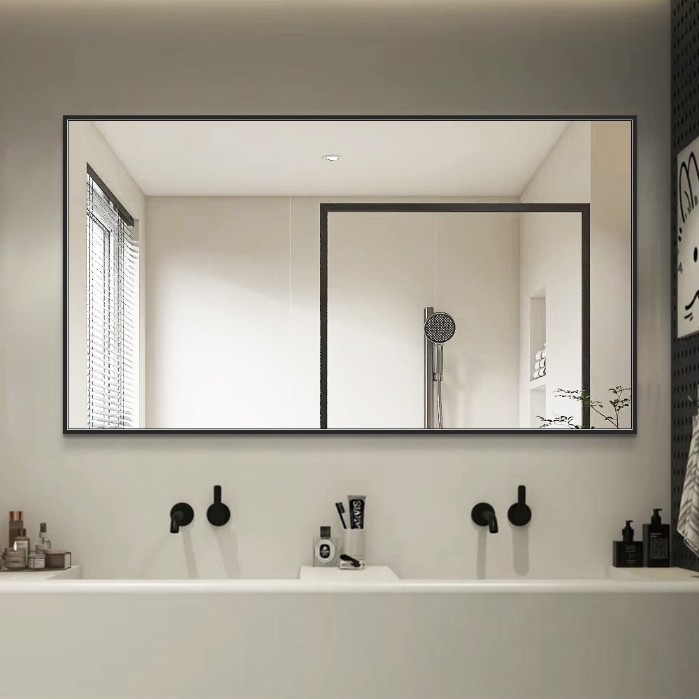 Yishare Rectangular Aluminum-Frame Ultra-Clear Explosion-Proof Bathroom Mirror