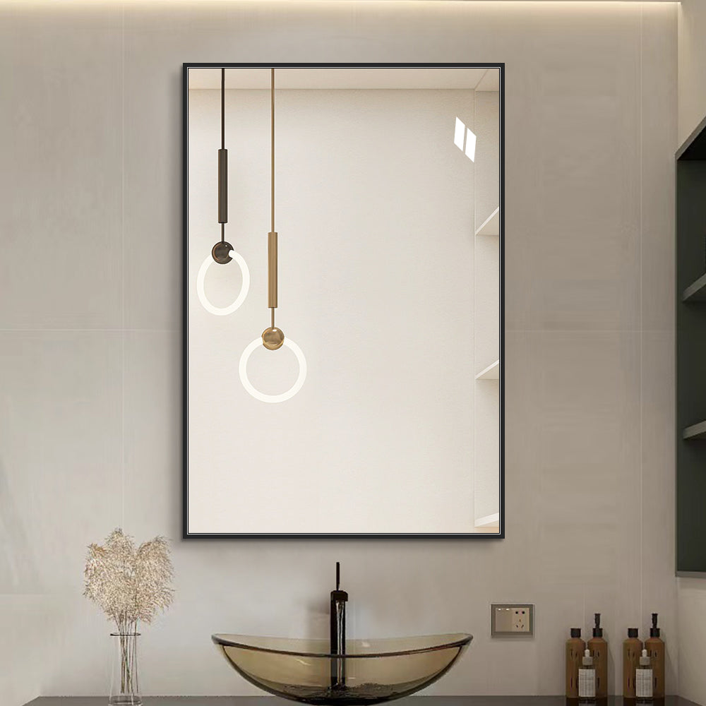 Yishare Rectangular Aluminum-Frame Ultra-Clear Explosion-Proof Bathroom Mirror