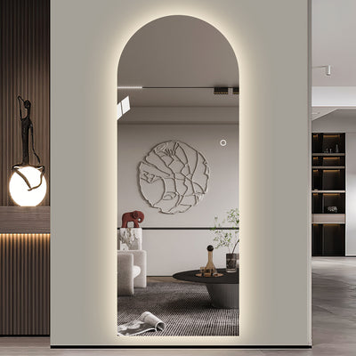 Yishare Frameless Backlit Arched Full-Length Mirror