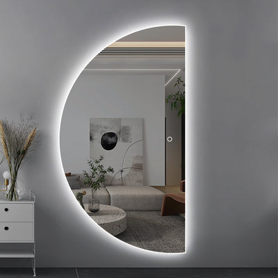 Yishare Semi-Circular Frameless LED Smart Full-Length Mirror