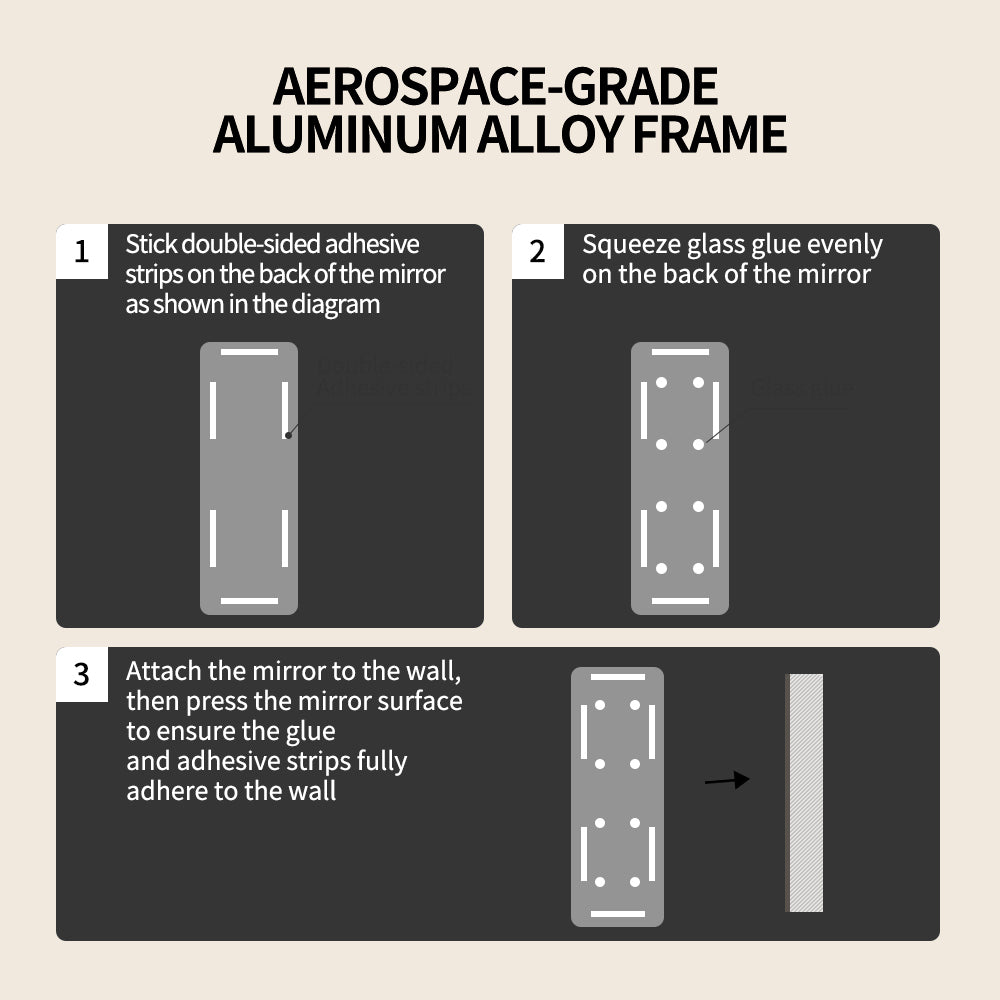 Yishare Frameless Explosion-Proof Full-Length Mirror