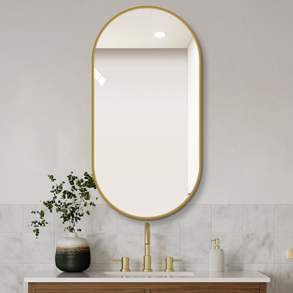 Yishare Obround Framed High-Definition Explosion-Proof Full-Length Mirror