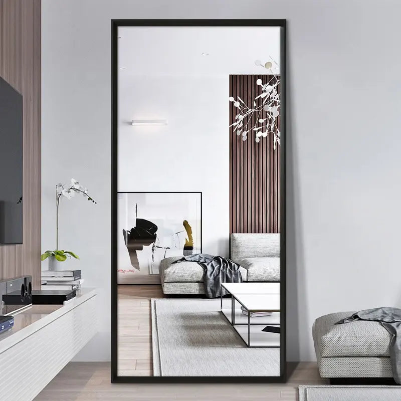 Wholesale Full Length Mirror Standing Hanging PS Frame Large Rectangle Bedroom Floor Dressing Mirrors