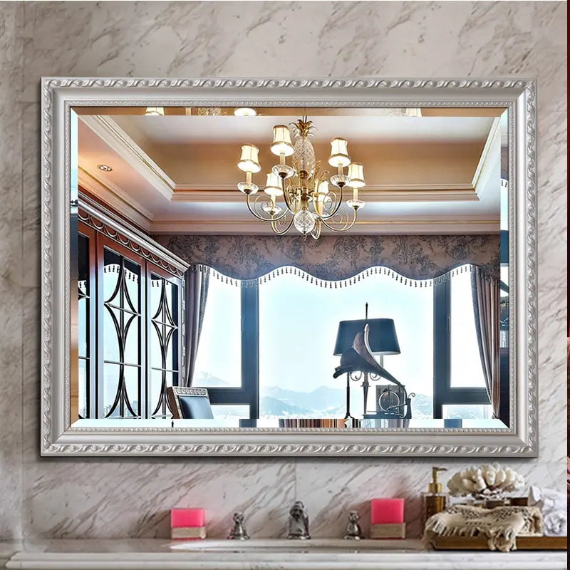 Vintage Rectangle Mirror Modern Design Wall Hanging Bath Mirrors for Home & Hotel for Living Room Makeup & Bathroom Decor