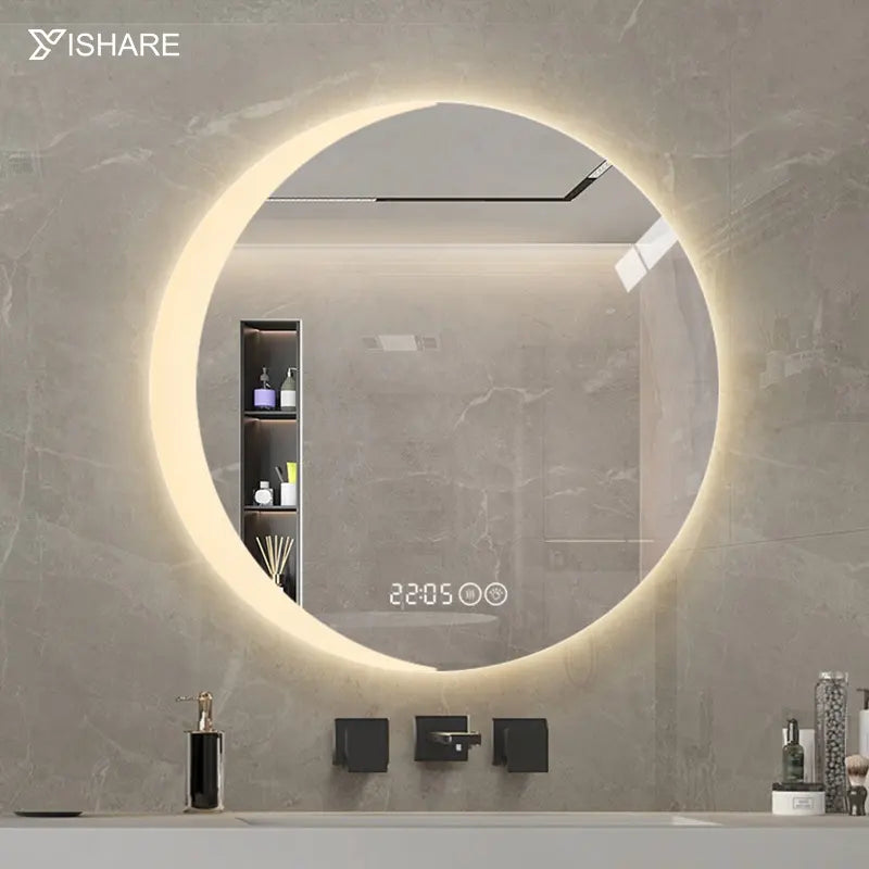 Factory direct sales smart LED installation with light bathroom mirror modern style dressing table