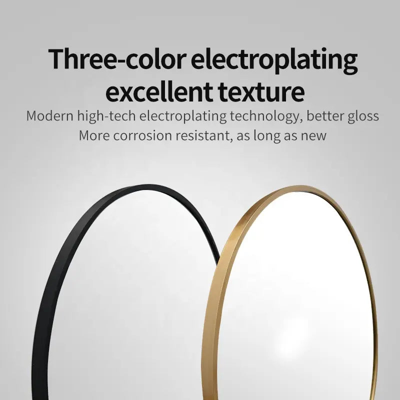 Yishare New Design Home Decorative Aluminium Alloy Frame Narrow Mirror Wall Mounted Full Length Mirror Dressing Mirror