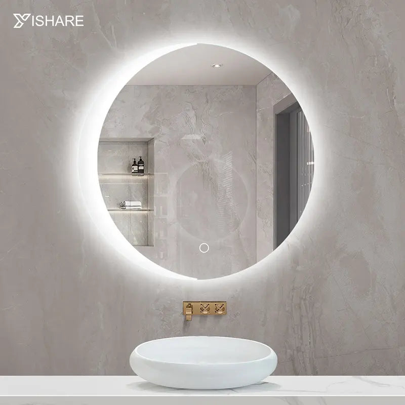 Factory direct sales smart LED installation with light bathroom mirror modern style dressing table