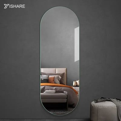 Yishare Factory Direct Sale Cheap Large Dressing Rimless Big Long Mirror for Bedroom 5MM Silver Mirror Full Length Body Mirror