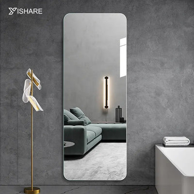 Yishare Full-Length Unframed Mirror Simple Modern Design for Interior Decor for Living Room Hotel Dressing Rooms High Quality