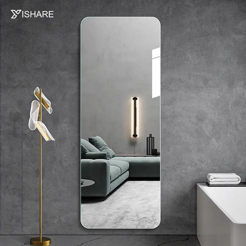 Yishare Full-Length Unframed Mirror Simple Modern Design for Interior Decor for Living Room Hotel Dressing Rooms High Quality