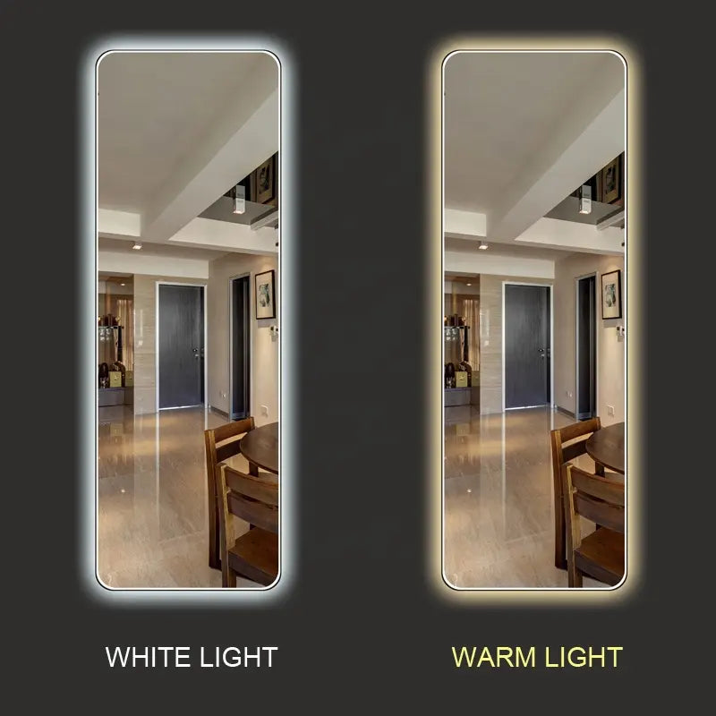 Yishare Factory Price Barber Shop Mirror Decor Touch Sensor Switch Wall Hanging Lighted Smart Led Dressing Mirror with Light