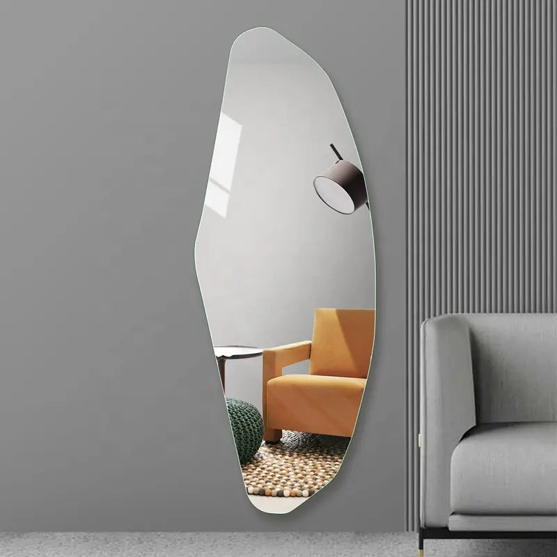 Modern Creative Home Decorative Irregular Frameless Wall Mounted Dressing Mirrors