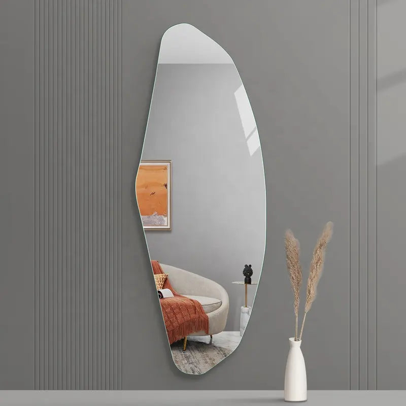 Modern Creative Home Decorative Irregular Frameless Wall Mounted Dressing Mirrors