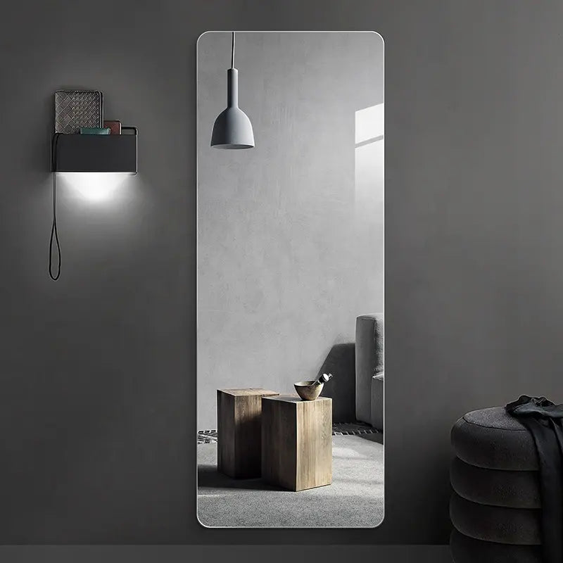Yishare Full-Length Unframed Mirror Simple Modern Design for Interior Decor for Living Room Hotel Dressing Rooms High Quality