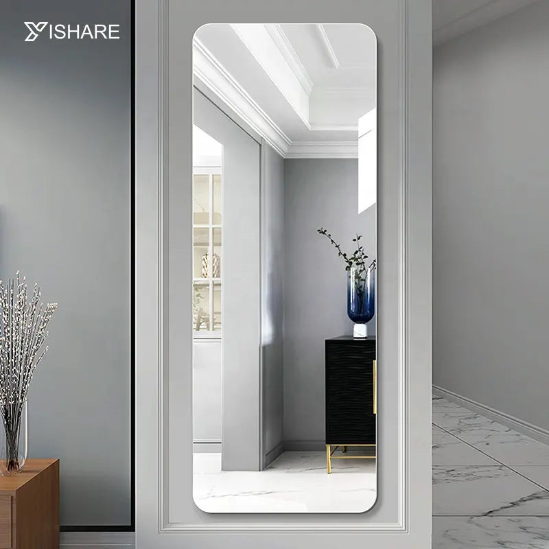 Yishare Full-Length Unframed Mirror Simple Modern Design for Interior Decor for Living Room Hotel Dressing Rooms High Quality