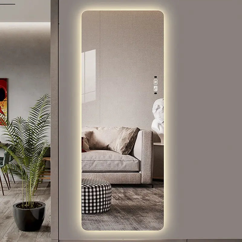 Hot Selling Full-Length Frameless LED Illuminated Dressing Mirror Smart Wall-Mounted Mirror for Home Decorative Use