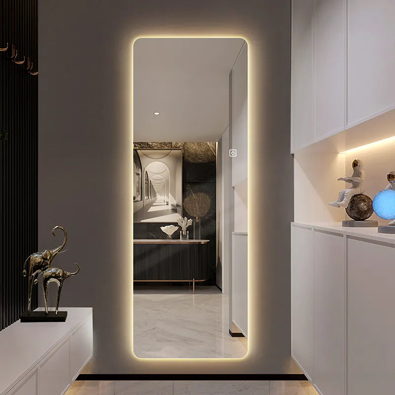 Hot Selling Full-Length Frameless LED Illuminated Dressing Mirror Smart Wall-Mounted Mirror for Home Decorative Use