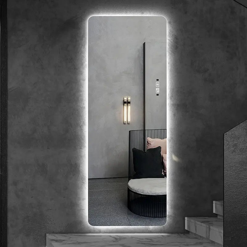 Hot Selling Full-Length Frameless LED Illuminated Dressing Mirror Smart Wall-Mounted Mirror for Home Decorative Use