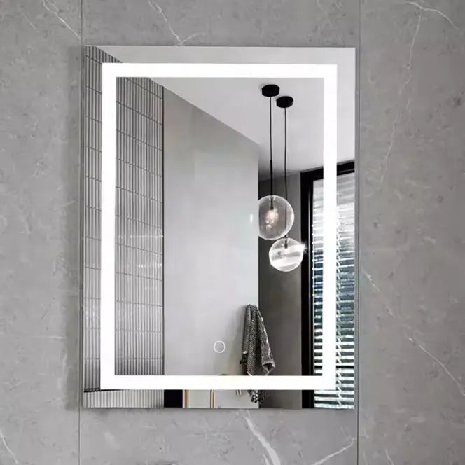 Modern Design IP44 LED Bathroom Wall Mounted Mirror Anti-Fog Feature & Waterproof for Home or Hotel Factory Direct Sell
