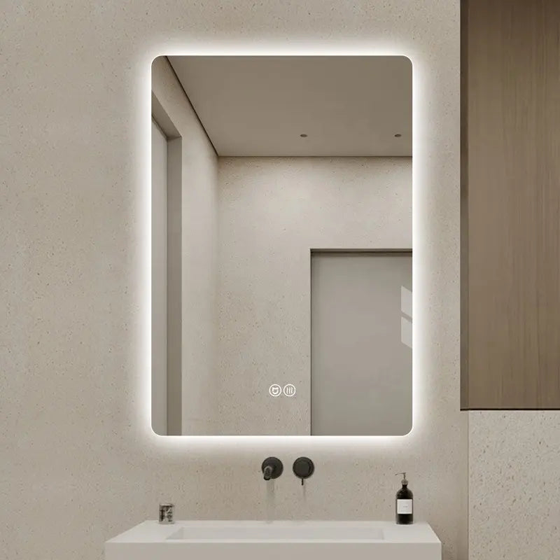 Modern Classic Design Wall-Mounted Frameless LED Bathroom Vanity Mirror Antifog for Home or Hotel Use Factory Direct Sell