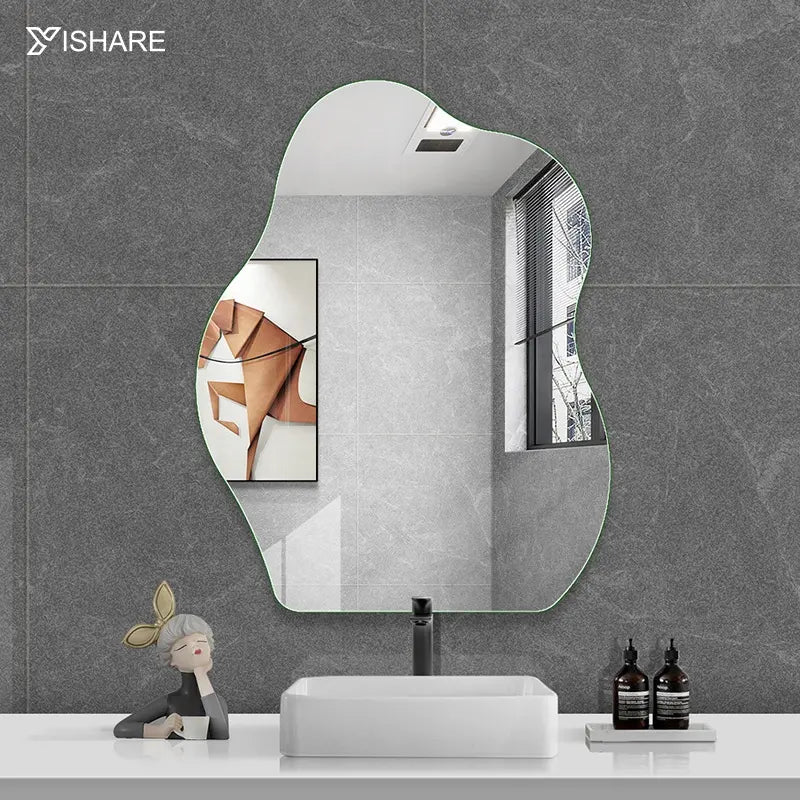 Modern Illuminated Explosion-Proof Bath Mirrors Wholesale Wall Mounted Clear Vanity Art for Bedroom Living Room Bathroom Hotels