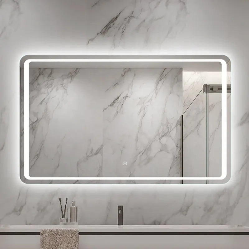 Modern Smart Touch Screen LED Bathroom Mirror Waterproof Wall Mount Lighting Home Hotel Decoration Cosmetic Magnifier