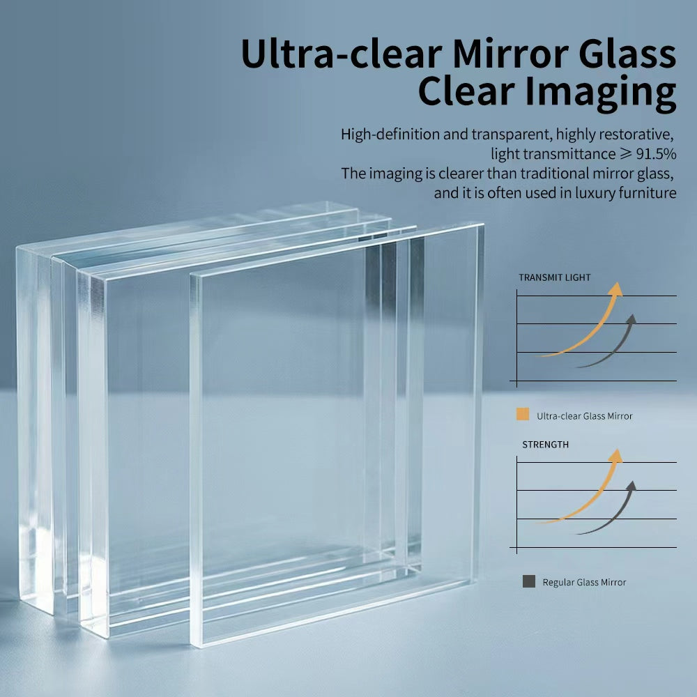 Yishare LED Runway-shaped Frameless Explosion-proof Full-length Mirror