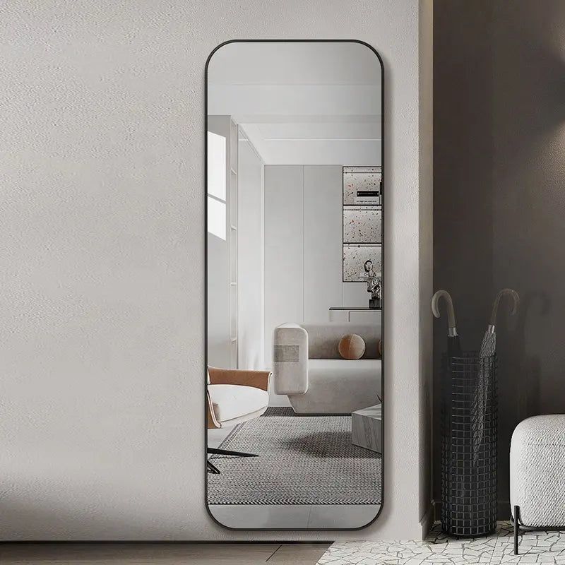 Modern Rectangular Full-Body Dressing Mirror for Home Hot Selling Aluminium Wall Mounted Decorative Mirror for Floor Mirror