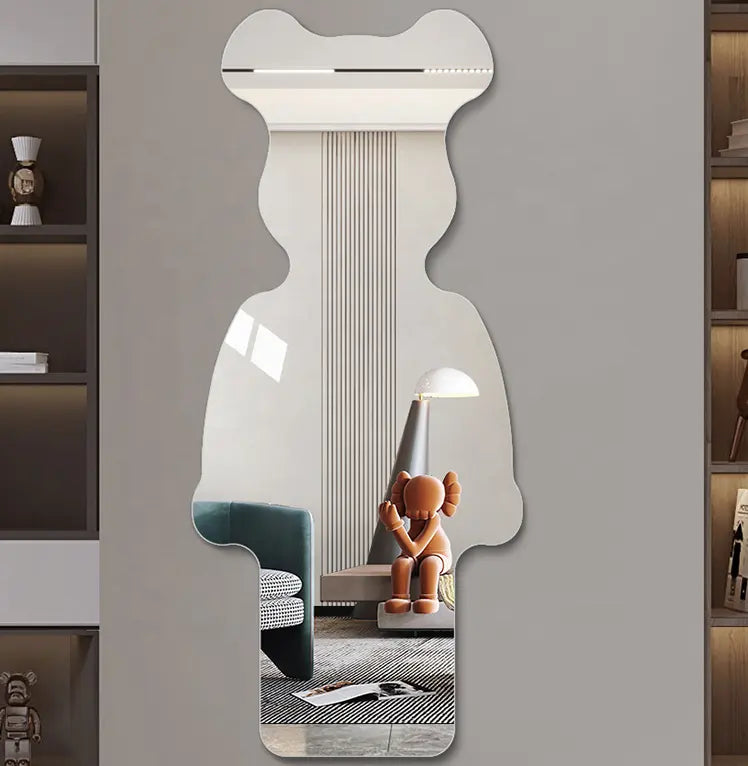 Modern Home Decor Large Full-Length Dressing Mirror Art Deco Style Wall Mounted for Bedroom Factory Direct Glass Wholesale