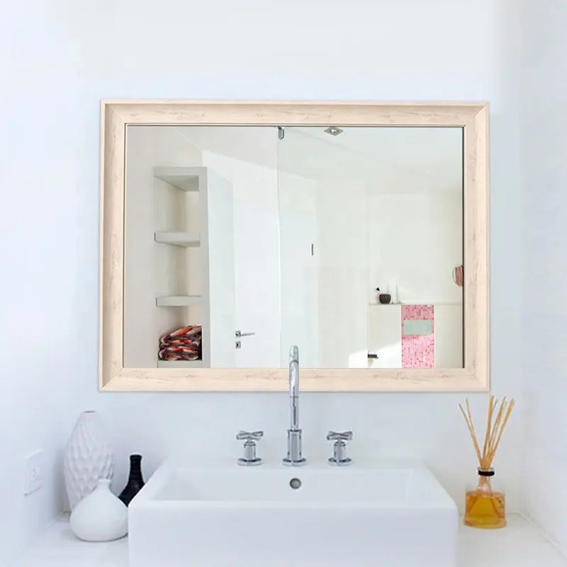 Modern Design Wood Frame Bathroom Vanity Mirror Wall Mounted Home Decor Directly from Factory