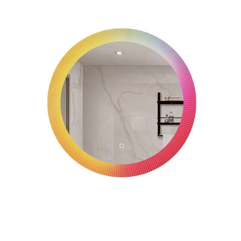 Factory Direct Modern LED Illuminated Dressing Table Mirror Smart Acrylic Frame Bathroom Vanity Mirror with Backlight IP44 Rated