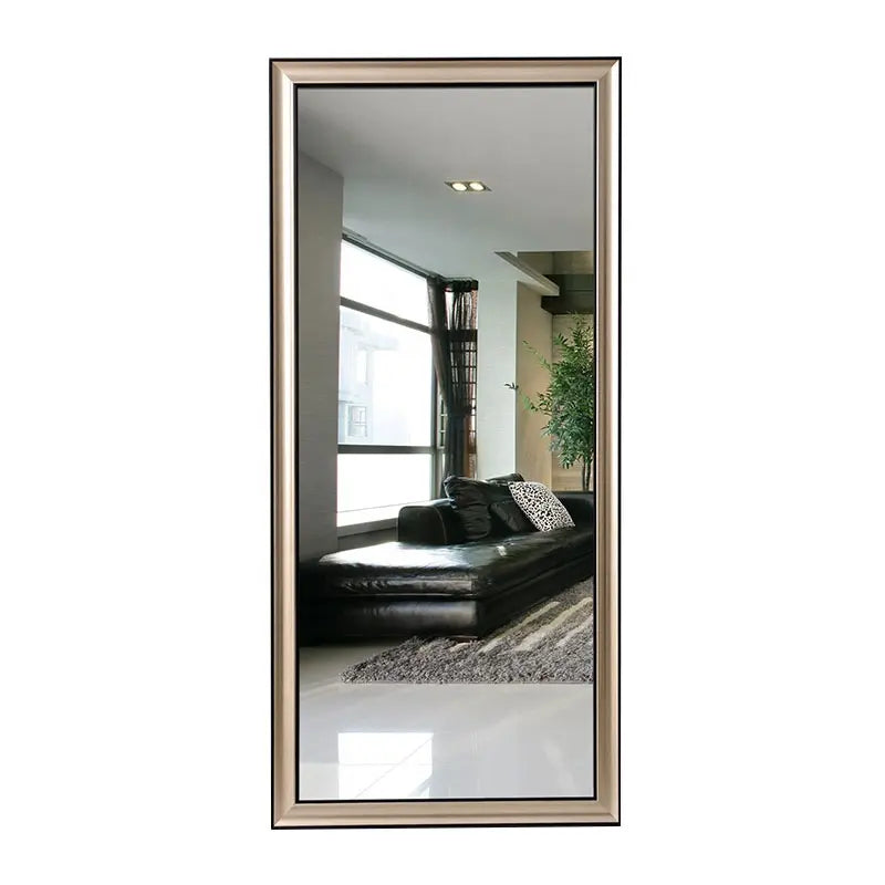 Modern Simple Decorative Wall-Mounted Dressing Mirror Bracket Elegant Full-Length Framed Mirror Handmade by Factory Direct