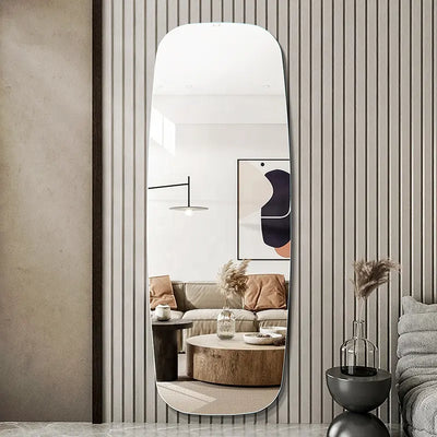 Yishare Modern Simple Home Decorative Frameless Full Body Mirror Wall Mounted Dressing Mirror