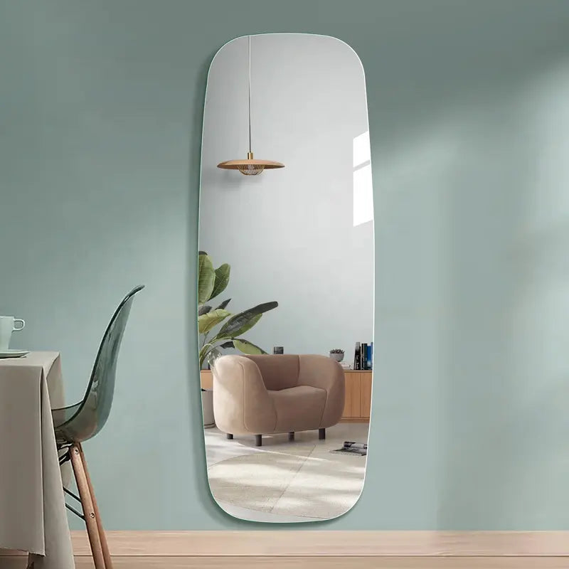 Yishare Modern Simple Home Decorative Frameless Full Body Mirror Wall Mounted Dressing Mirror