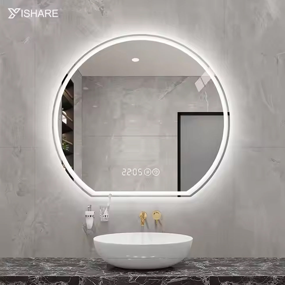 Home Decor Led Bathroom Vanity Smart Glasses With LED Light Touch Screen