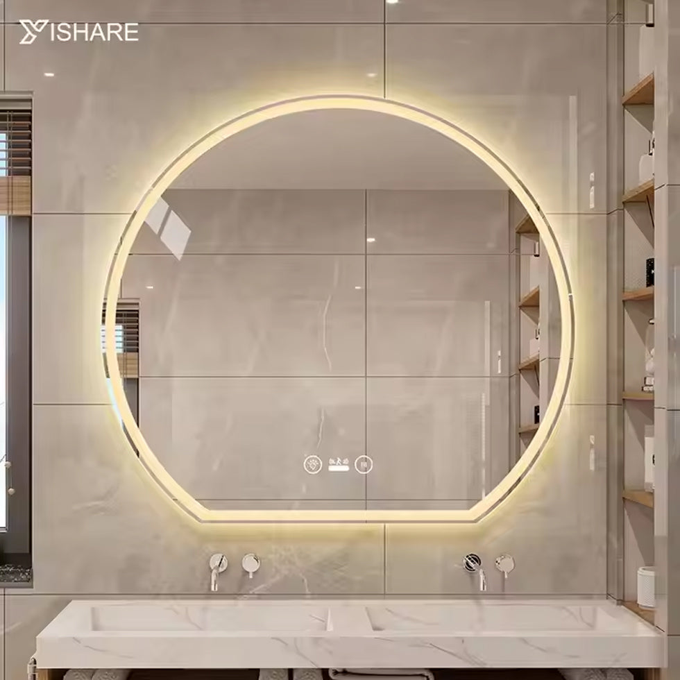 Home Decor Led Bathroom Vanity Smart Glasses With LED Light Touch Screen