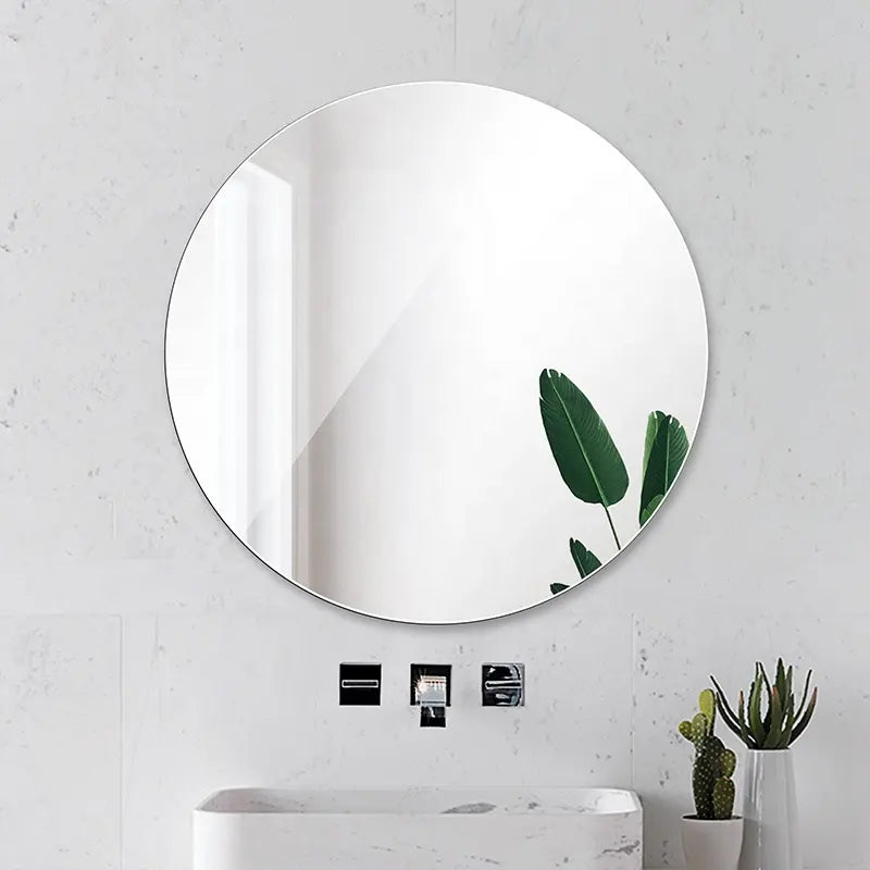 Yishare High Quality Illuminated Minimalist Mirror Modern Makeup Vanity Wall Hanging for Hotel House for Bathroom Decorative